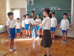 滑原地区に校長賞