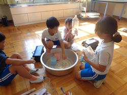 2年生算数と図工の授業