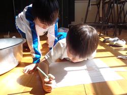 2年生算数と図工の授業