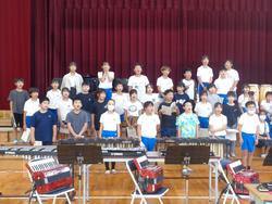 5年生音楽会の体育館練習