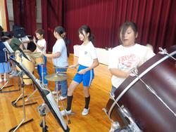 5年生音楽会の体育館練習