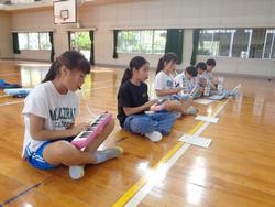 6年生音楽会の体育館練習