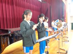 6年生音楽会の体育館練習
