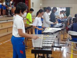 6年生音楽会の体育館練習