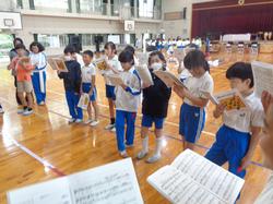 4年生音楽会の練習