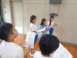 4年生音楽会の練習