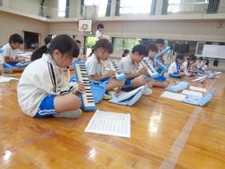 2年生音楽会の練習