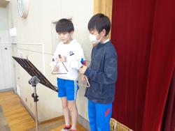 4年生音楽会の練習