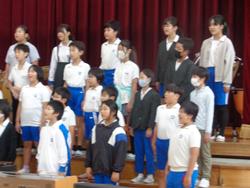 5年生音楽会の練習