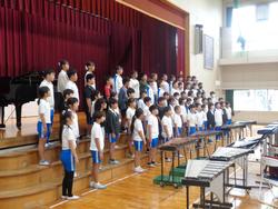 5年生音楽会の練習