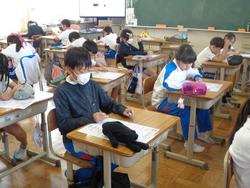 4年生算数の授業（テスト）