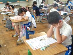 4年生算数の授業（テスト）