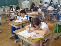 4年生算数の授業（テスト）