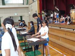 5年生音楽会の練習