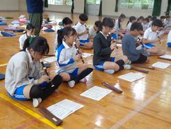 5年生音楽会の練習