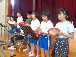 5年生音楽会の練習