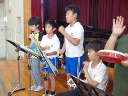 5年生音楽会の練習