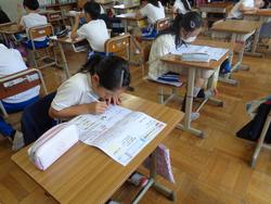 4年生算数の授業（テスト）
