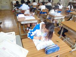 4年生算数の授業（テスト）