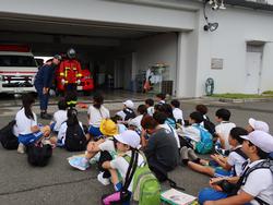 消防署見学の様子