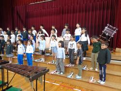 1年生音楽会の練習