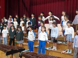 1年生音楽会の練習