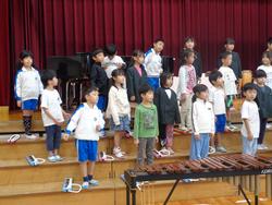 1年生音楽会の練習