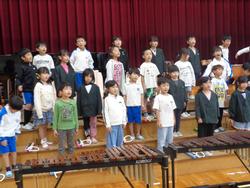 1年生音楽会の練習