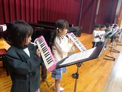 1年生音楽会の練習