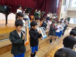 1年生音楽会の練習
