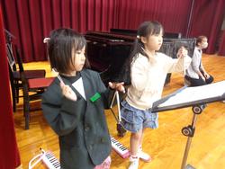 1年生音楽会の練習