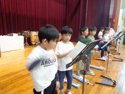1年生音楽会の練習