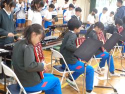 6年生音楽会の練習