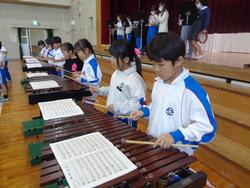 2年生音楽会の練習