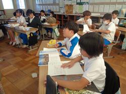 5年生道徳の授業