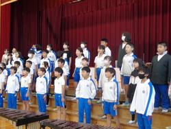 4年生音楽会の練習