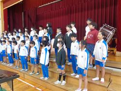 4年生音楽会の練習