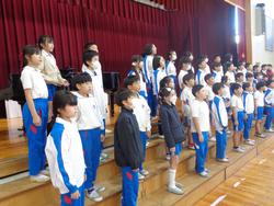 4年生音楽会の練習