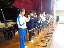 6年生音楽会の練習