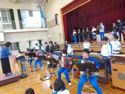 6年生音楽会の練習
