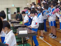 6年生音楽会の練習