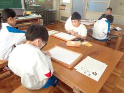 4年生図工の授業