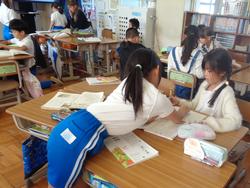 2年生国語の授業