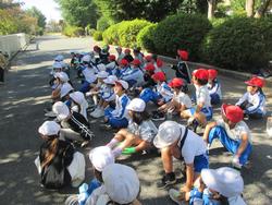 2年生老人クラブの方々と花植え