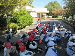 2年生老人クラブの方々と花植え
