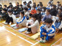 1年生音楽会の練習