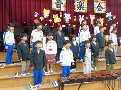 1年生音楽会の練習