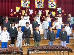 1年生音楽会の練習