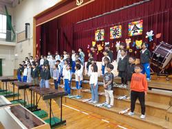 1年生音楽会の練習