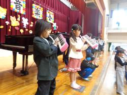 1年生音楽会の練習